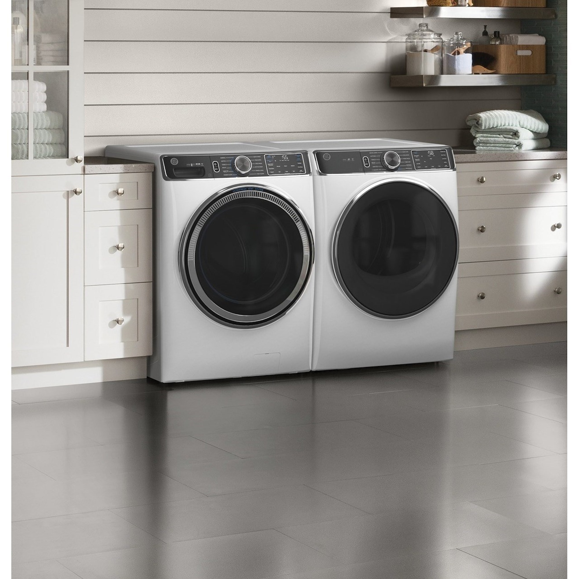 GE Appliances GFW850SSNWW GE® 5.0 cu. ft. Capacity Smart Front Load